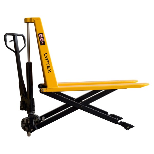 Lyftex Manual High Lift Pallet Jack, 21" W x 45" L, 2200 lbs. Capacity
